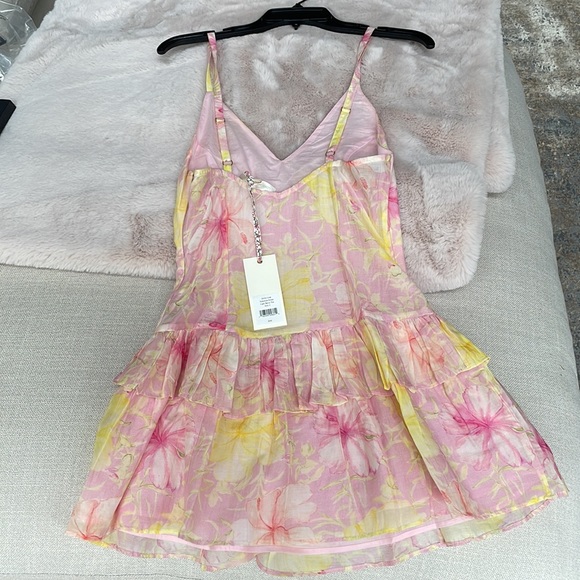 Loveshack Fancy Mini Dress in Light Berry Tea - Picture 4 of 8